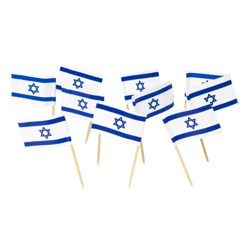 Israel | Israeli Flag Toothpicks (100)