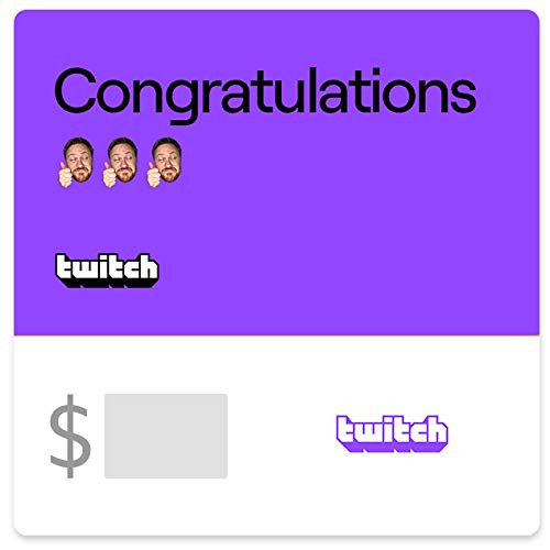 Twitch Congratulations Gift Card- E-mail Delivery