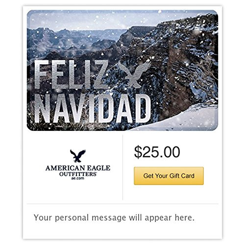 American Eagle Feliz Navidad Outfitters Gift Cards - Email Delivery
