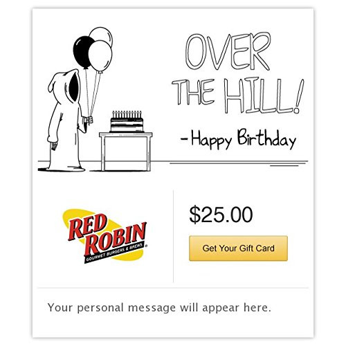Red Robin Over the Hill Gift Cards - Email Delivery