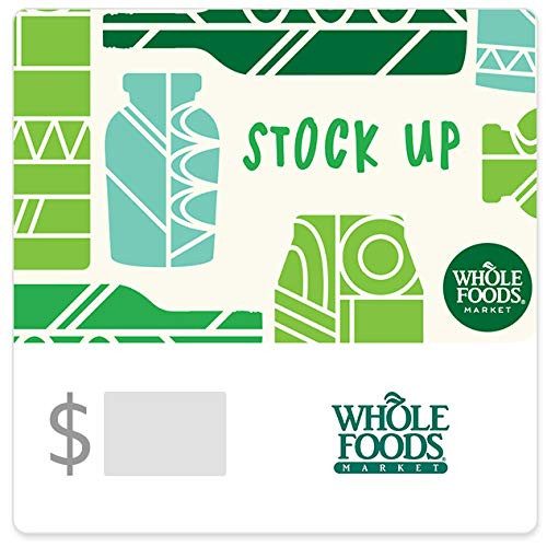 Whole Foods Stock Up Gift Cards - Email Delivery
