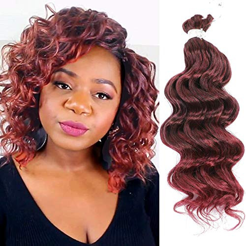 Ocean Wave Crochet Hair Pre Looped 9 Inch Curly Braiding Ocean Wave Hair 7 Packs Deep Wave Short Wavy Ocean Wave Crochet Braids Synthetic Hair Extensi