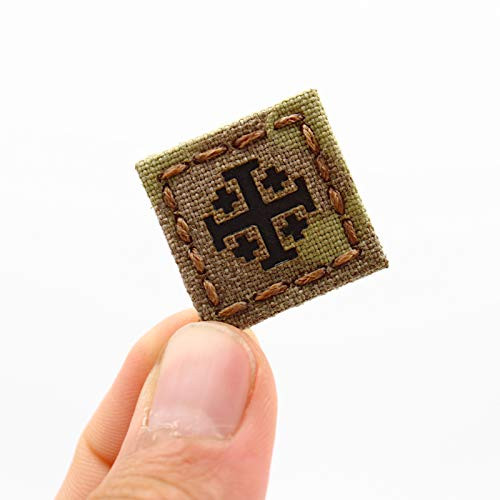 IR Multicam 1x1 Jerusalem Order Holy Sepulchre Cross Cat Eye Patch American Revolution Morale Tactical