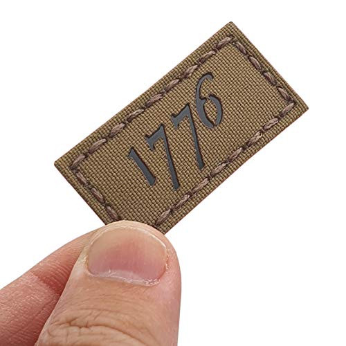 IR 1x2 Coyote 1776 American Independence Revolution 2A Tactical Morale HookandLoop Patch