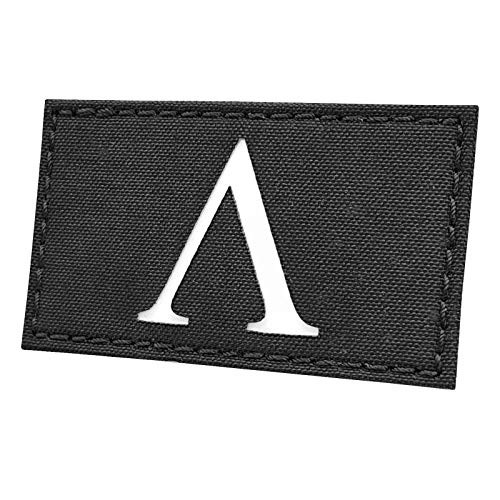 GITD Lambda 2x3-5 Glow in The Dark Greek Letter DEVGRU Navy Seals Spartan Tactical Patch