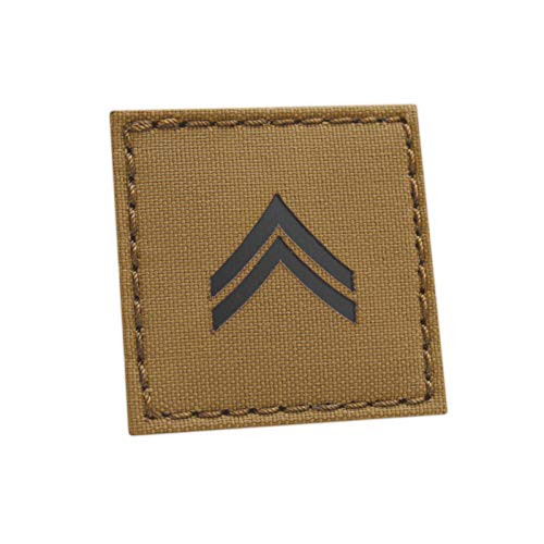 Coyote IR 2x2 US Army Corporal CPL E-4 Rank USA Tactical Morale Hook-and-Loop Patch