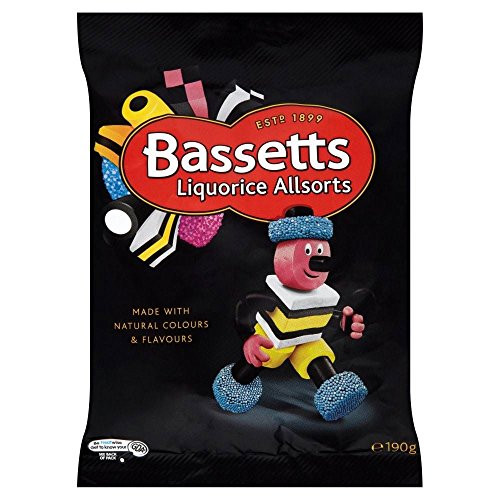 Bassetts Liquorice Allsorts -190g- - Pack of 2