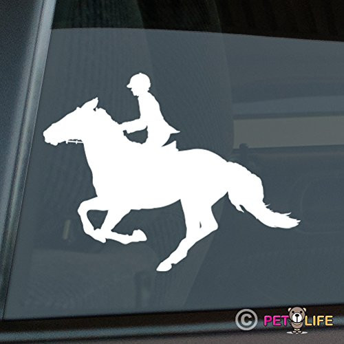 Mister Petlife Equestrian Fox Hunting Sticker Vinyl Auto Window Girl Horse foxhunting