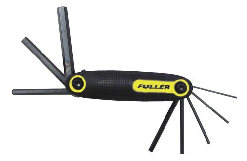 Fuller Tool 130-6908 8-Piece Torx Folding Hex Key Set (yellow)