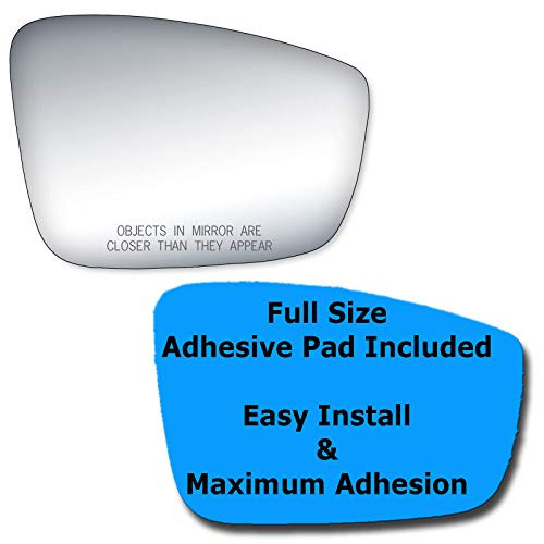 Mirror Glass - Full Size Adhesive Pad for Volkswagen Jetta  Beetle  Passat Passenger Side Replacement - 2 Options Offered Check Shape