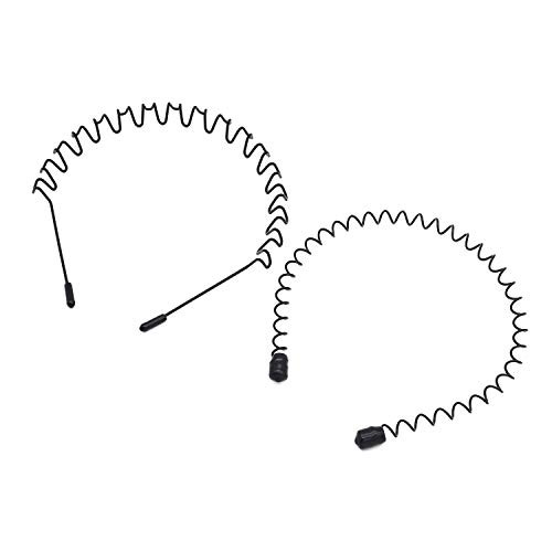 Ryalan Fashionable Unisex Spring Wavy Headband Simple Metal Hair Hoop Ordinary Headwear Hair Accessories for Women and Men -2 Pcs R4- Ryalan Fashionable Unisex Spring Wavy Headband Simple Metal Hair Hoop Ordinary Headwear Hair Accessories for Women and Men -2 Pcs R4-