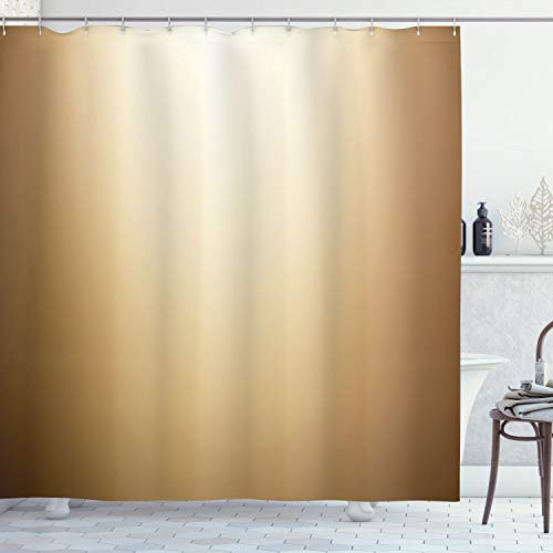 Ambesonne Brown Shower Curtain  Abstract Gradient Display Soft Pale Brown Colored Plain Modern Digital Design  Cloth Fabric Bathroom Decor Set with Ho Ambesonne Brown Shower Curtain  Abstract Gradient Display Soft Pale Brown Colored Plain Modern Digital Design  Cloth Fabric Bathroom Decor Set with Ho