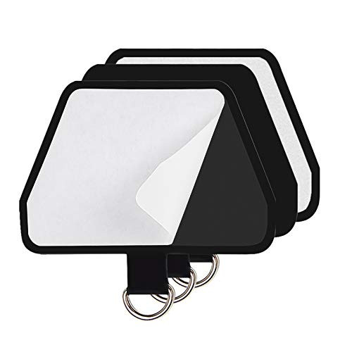 SHANSHUI Phone Lanyard 3 Pack Universal Cell Phone Lanyard Tether Lasso Pad for Every Smartphones-Black