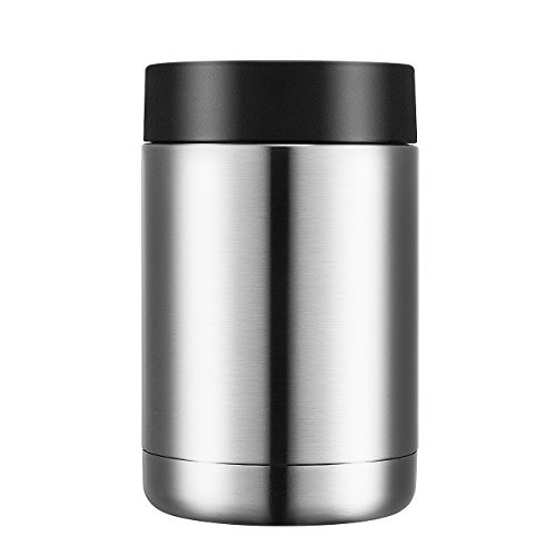 Homitt Stainless Steel Beer Coozies Beverage Can Insulator Double Walled Vacuum Insulated Can Cooler for Standard 12 OZ Cans and Bottles