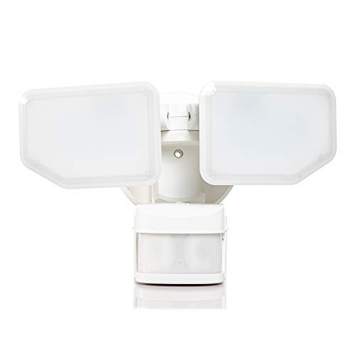 FLSNT 30W 2700LM Outdoor LED 270° Motion Sensor Security Lights Dusk to Dawn Waterproof Adjustable 2 Heads 5000K Daylight Motion Detector LED Flood Li