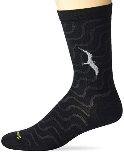 Smartwool Pressure Free Soaring Flight Crew Black MD -Mens Shoe 6-8-5-