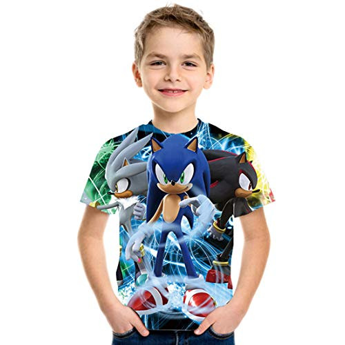 Tsyllyp Soni-c The Hedgeho-g T Shirt Kids Children Fashion 3D Print Short Sleeve for Boys and Girls Tsyllyp Soni-c The Hedgeho-g T Shirt Kids Children Fashion 3D Print Short Sleeve for Boys and Girls