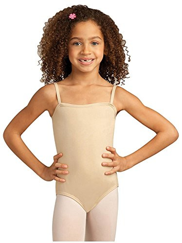 Capezio Girls Big Team Basic Camisole Leotard  Nude  Medium