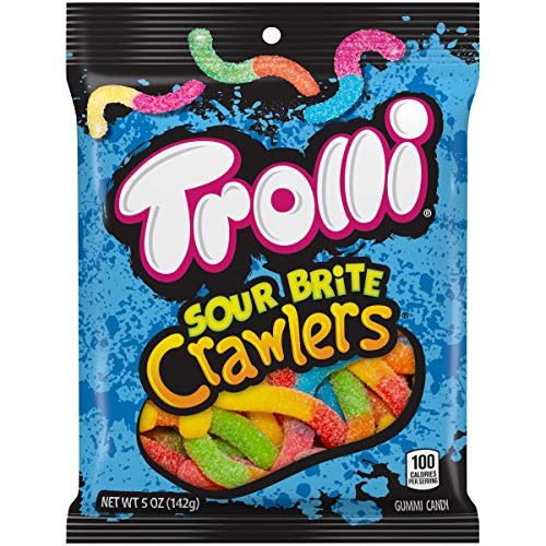 Trolli Gummi Sour Brite Crawlers Gummy Candy  5 Ounces