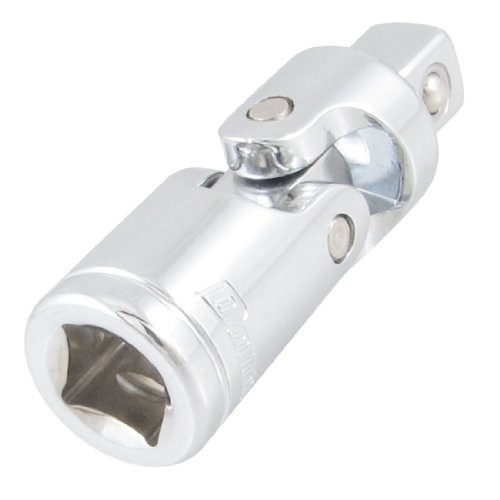 Uxcell a12111900ux0034 Chrome Vanadium Steel 1/2" Square Drive 90 Universal Joint Swivel Socket