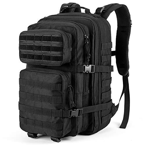 RUPUMPACK Military Tactical Backpack Large Army 3 Day Assault Pack 42L Camping Survival Rucksack Molle Bug Out Bag