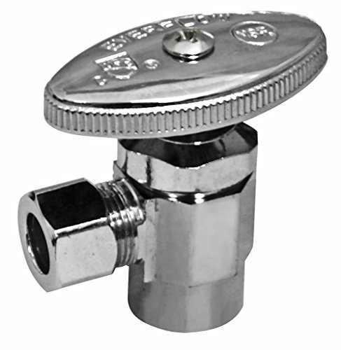 Everflow Supplies 71138PR-NL Premium Lead Free 3/8-Inch FIP x 3/8-Inch OD Compression Multi Turn Angle Stop Valve