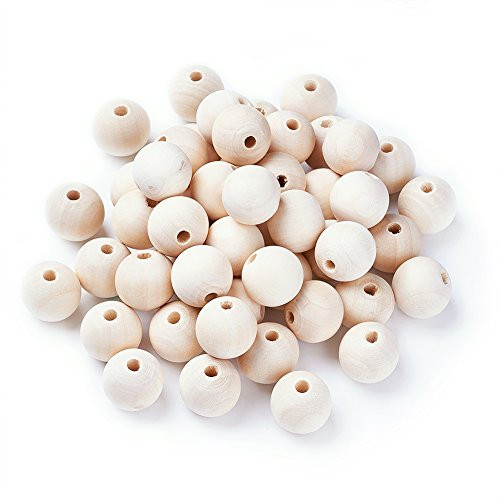 Kissitty 200-Piece 10mm Natural Unfinished Round Wood Beads Original Color Wooden Ball Spacer Loose Beads for DIY Jewelry Making Kissitty 200-Piece 10mm Natural Unfinished Round Wood Beads Original Color Wooden Ball Spacer Loose Beads for DIY Jewelry Making