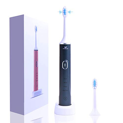 Sonic Electric Toothbrush Adult NAWCUP Whitening Sonic Toothbrush IPX7 Smart Electric Toothbrush with 4 Modes Two-MinuteTimer and USB Rechargeable Sonic Electric Toothbrush Adult NAWCUP Whitening Sonic Toothbrush IPX7 Smart Electric Toothbrush with 4 Modes Two-MinuteTimer and USB Rechargeable