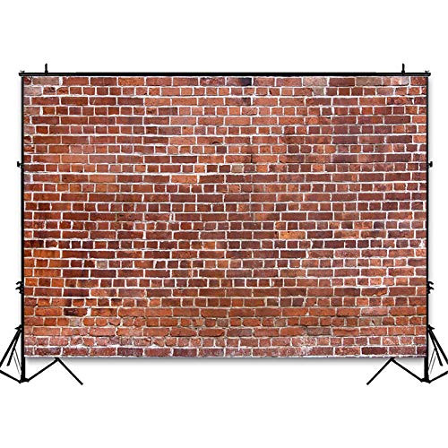 Avezano Red Brick Wall Backdrop for Birthday Party Wedding Brick Wall Decorations Baby Kids Portrait Photography Background for Photoshoot Photo Studi