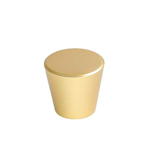 goldenwarm 10 Pack - Gold Cabinet Knobs  Kitchen Drawer Knobs  Bathroom Cabinet Knobs  Single Hole Gold Drawer Knobs for Dresser Drawer 1 Diameter