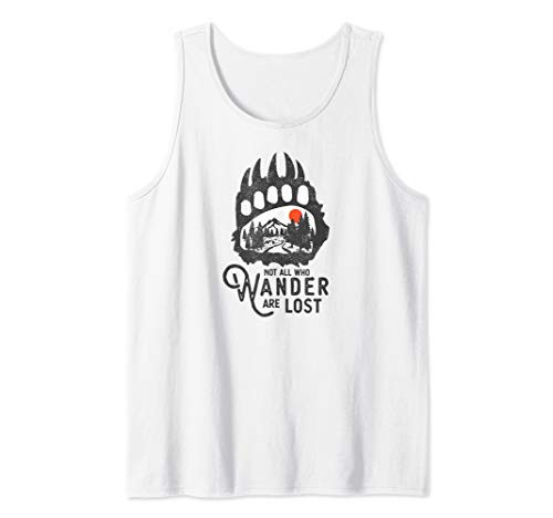Not All Those Who Wander are Lost Wood Camping Tank Top Not All Those Who Wander are Lost Wood Camping Tank Top