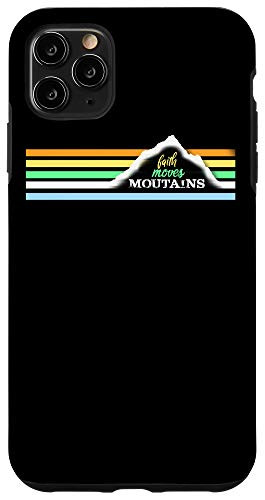 iPhone 11 Pro Max Mountain Lovers Hiking Camping Outdoors Faith Moves Gift Case