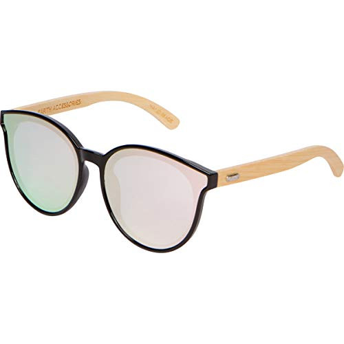 Bamboo Wood Sunglasses for Men and Women  Flat Rimmed Retro Wooden Sunglasses