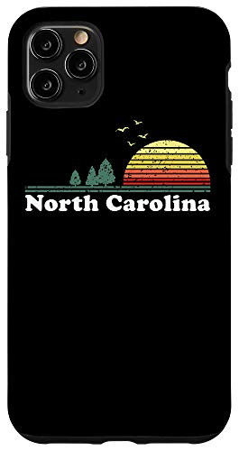 iPhone 11 Pro Max Vintage North Carolina Sunset Woods Outdoors Souvenir Case