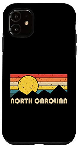 iPhone 11 North Carolina Vintage Mountain Outdoors Hiking Souvenir Case