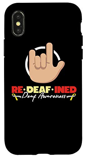 iPhone X-XS Deaf Awareness Deafined Deafness Hearing Loss Warrior Case