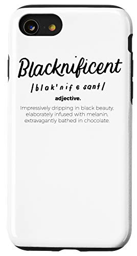 iPhone SE -2020- - 7 - 8 Blacknificent Definition Black History Month Pride Gifts Case