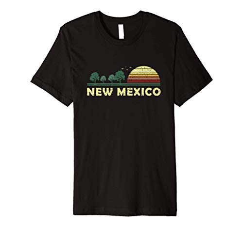 Vintage New Mexico Sunset Woods Outdoors Souvenir Premium T-Shirt