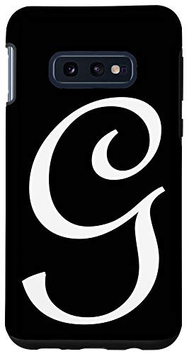 Galaxy S10e G Initial Letter Personalized Family Last Name Monogram Case