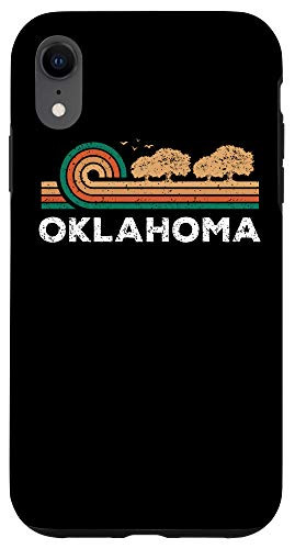 iPhone XR Vintage Oklahoma Sunset Woods Outdoors Souvenir Case