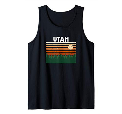 Vintage Utah Sunset Woods Outdoors Souvenir Tank Top