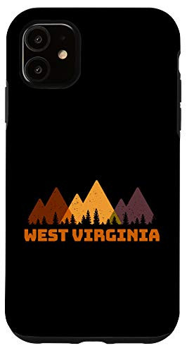 iPhone 11 West Virginia Vintage Mountain Outdoors Hiking Souvenir Case