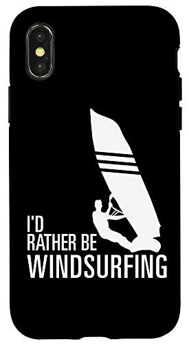 iPhone X-XS Id Rather Be Windsurfing Gift Case