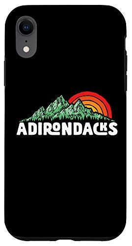 iPhone XR Adirondack Mountains Vintage Outdoor 80s Sunset Graphic Case