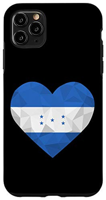 iPhone 11 Pro Max I Love Honduras Flag Heart Low Poly Honduran Travel Vacation Case iPhone 11 Pro Max I Love Honduras Flag Heart Low Poly Honduran Travel Vacation Case