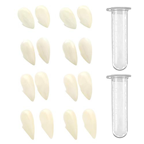 LuReen Vampire Teeth Cosplay Fake Vampire Fangs with Adhesive Halloween Party Dentures Dracula Prop Decor 8 Pairs 4 Sizes -13mm 15mm 17mm 19mm- LuReen Vampire Teeth Cosplay Fake Vampire Fangs with Adhesive Halloween Party Dentures Dracula Prop Decor 8 Pairs 4 Sizes -13mm 15mm 17mm 19mm-