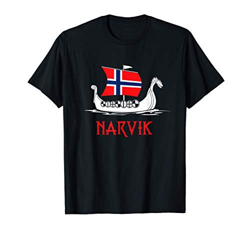 Boat Norwegian Flag Norway Viking Ship Narvik T-Shirt Boat Norwegian Flag Norway Viking Ship Narvik T-Shirt