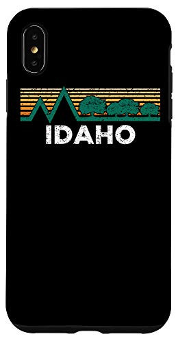 iPhone XS Max Idaho Vintage Outdoors Tree Sunsent Souvenir Case