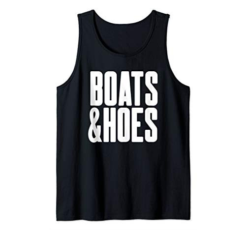 Boats and Hoes - Ship Captain Summer Beach Canoe Raft Kayak Tank Top