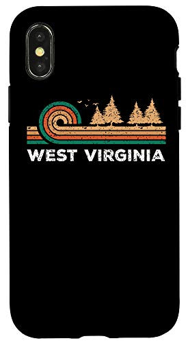 iPhone X-XS West Virginia Vintage Pine Outdoors Souvenir Case